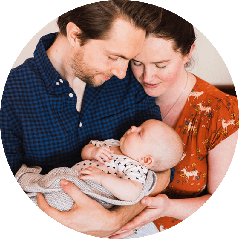 Photo of a new family